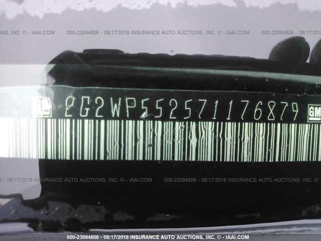 2G2WP552571176879 - 2007 PONTIAC GRAND PRIX შავი ფოტო 9