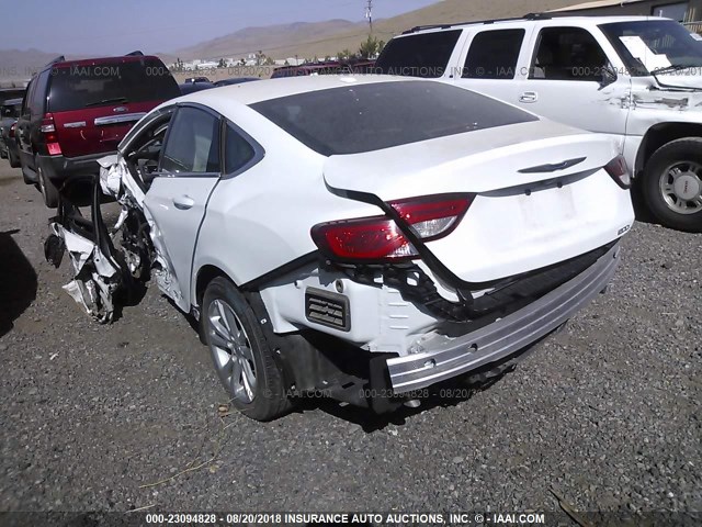 1C3CCCAB0FN604069 - 2015 CHRYSLER 200 LIMITED WHITE photo 3