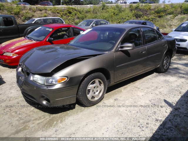 1G2WK52J02F283169 - 2002 PONTIAC GRAND PRIX SE GRAY photo 2