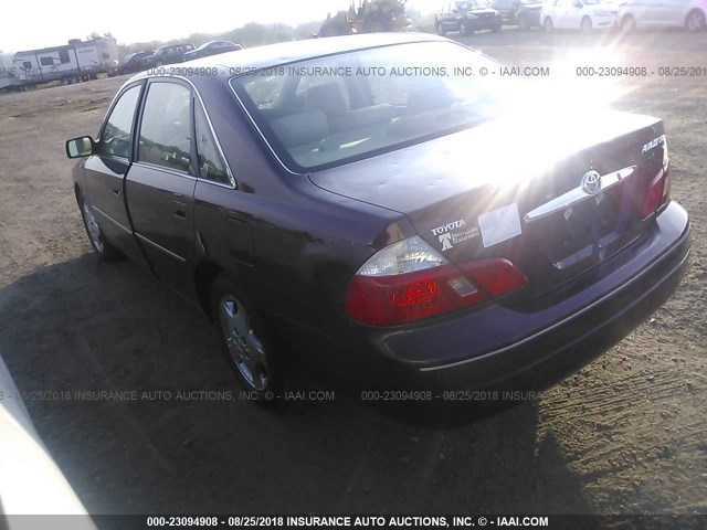 4T1BF28B24U386679 - 2004 TOYOTA AVALON XL/XLS MAROON photo 3