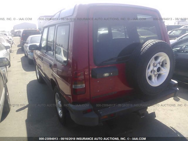 SALJY1246WA753465 - 1998 LAND ROVER DISCOVERY RED photo 3