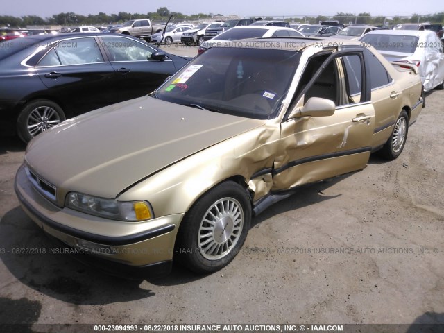 JH4KA7650MC034783 - 1991 ACURA LEGEND L GOLD photo 2