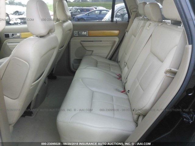 2LMDU88C07BJ03821 - 2007 LINCOLN MKX BLACK photo 8
