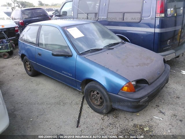 2C1MR2466N6769079 - 1992 GEO METRO LSI BLUE photo 1