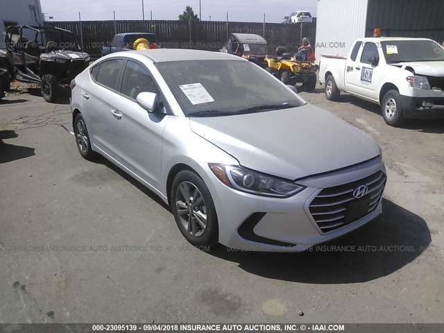 5NPD84LF7JH348786 - 2018 HYUNDAI ELANTRA SEL/VALUE/LIMITED SILVER photo 1