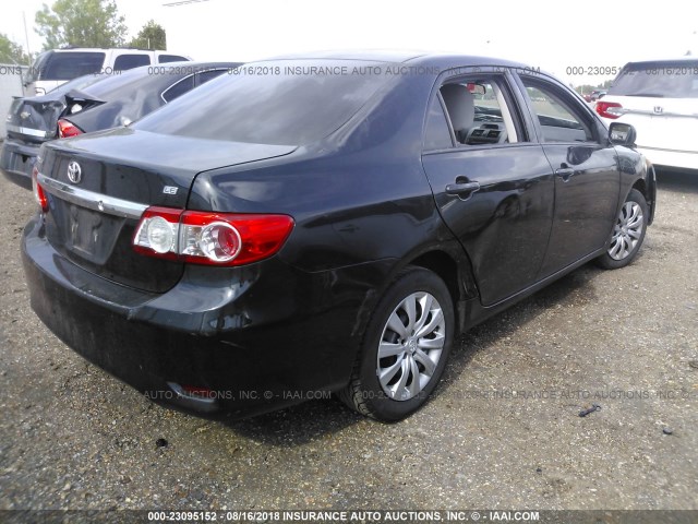 2T1BU4EEXCC886508 - 2012 TOYOTA COROLLA S/LE BLACK photo 4