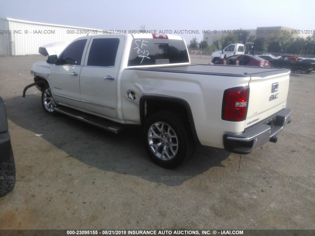 3GTU2VEC4EG242515 - 2014 GMC SIERRA K1500 SLT WHITE photo 3