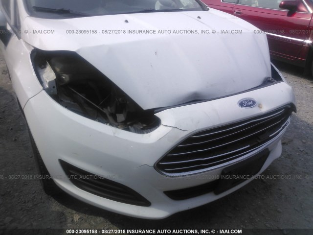 3FADP4AJ0EM210829 - 2014 FORD FIESTA S WHITE photo 6