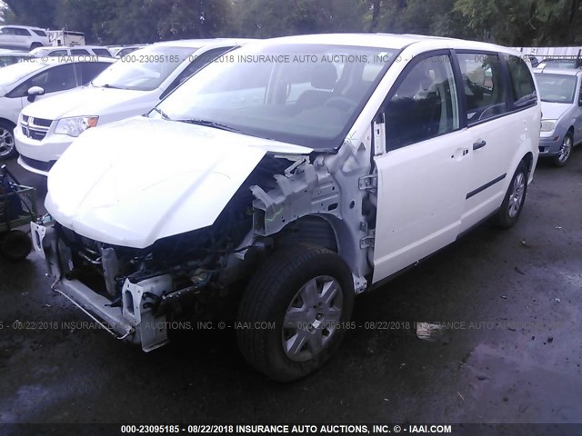 2C4RDGBGXCR408580 - 2012 DODGE GRAND CARAVAN SE WHITE photo 2