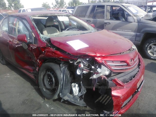 5YFBU4EEXDP174744 - 2013 TOYOTA COROLLA S/LE RED photo 6