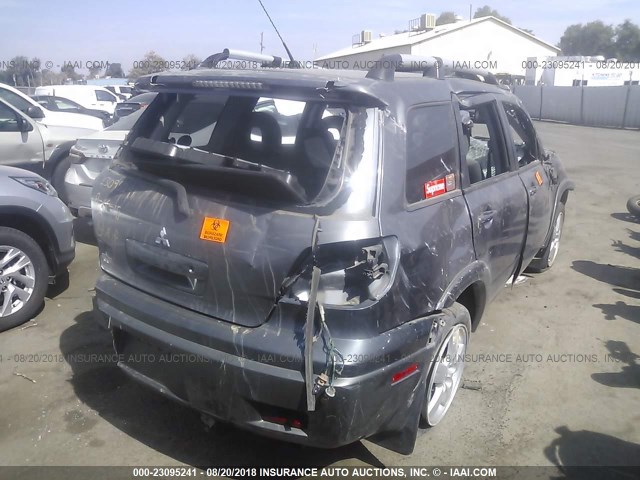 JA4LZ41F95U015782 - 2005 MITSUBISHI OUTLANDER XLS GRAY photo 4