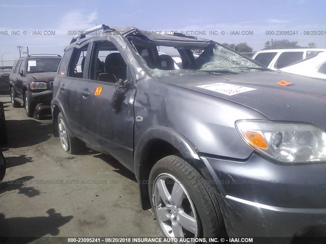 JA4LZ41F95U015782 - 2005 MITSUBISHI OUTLANDER XLS GRAY photo 6