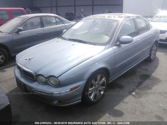 SAJEA51CX3WD45132 - 2003 JAGUAR X-TYPE 3.0 BLUE photo 2