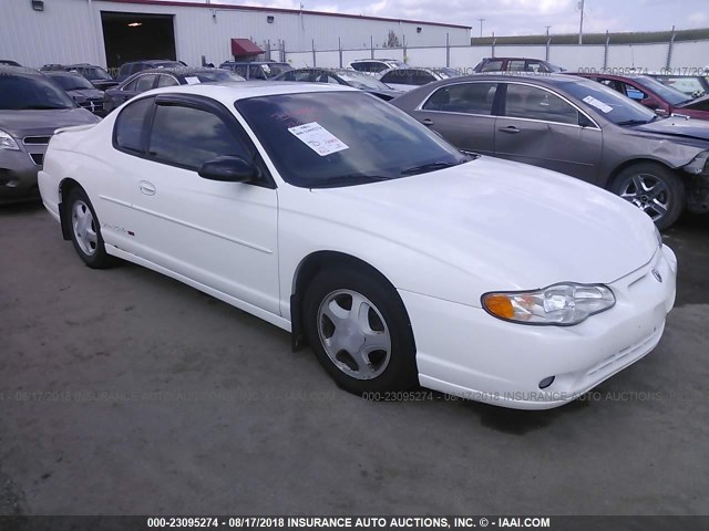 2G1WX15K129350115 - 2002 CHEVROLET MONTE CARLO SS WHITE photo 1