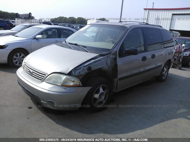 2FMZA51432BA11333 - 2002 FORD WINDSTAR LX BROWN photo 2