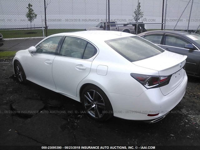 JTHCZ1BL4HA006467 - 2017 LEXUS GS 350/BASE/F SPORT WHITE photo 3