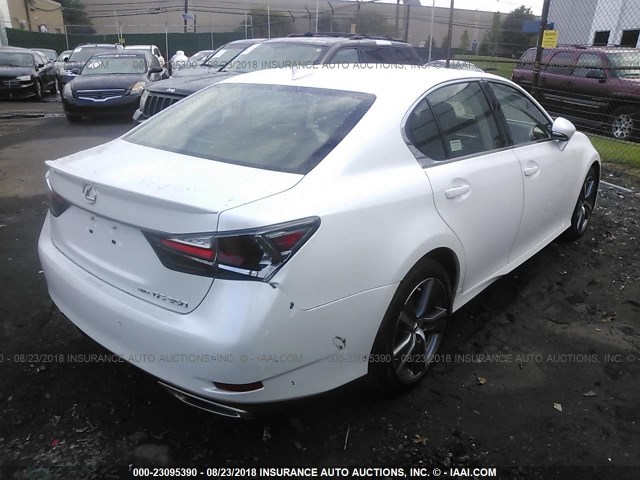 JTHCZ1BL4HA006467 - 2017 LEXUS GS 350/BASE/F SPORT WHITE photo 4