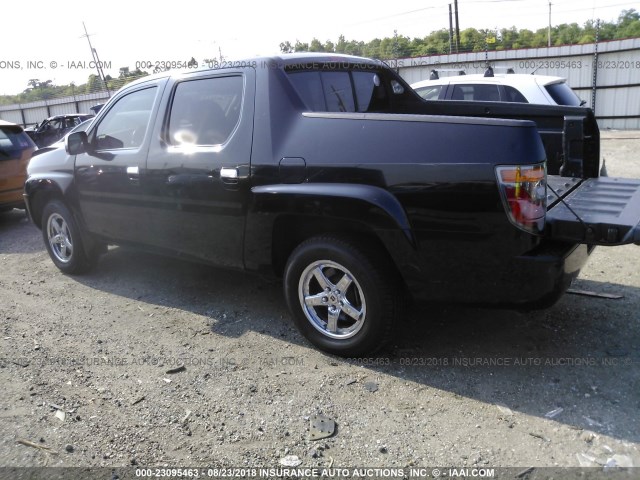 2HJYK16576H535526 - 2006 HONDA RIDGELINE RTL BLACK photo 3