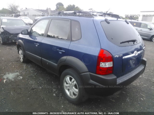 KM8JN12D77U666671 - 2007 HYUNDAI TUCSON SE/LIMITED BLUE photo 3