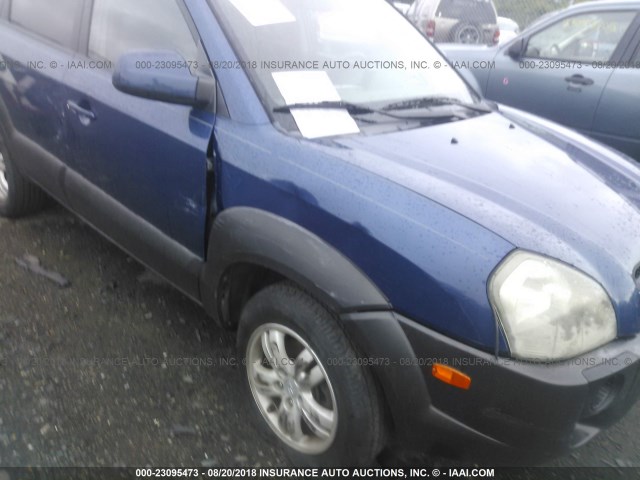 KM8JN12D77U666671 - 2007 HYUNDAI TUCSON SE/LIMITED BLUE photo 6