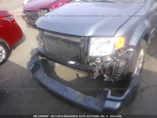 1FMCU5K32AKA78786 - 2010 FORD ESCAPE HYBRID BLUE photo 6