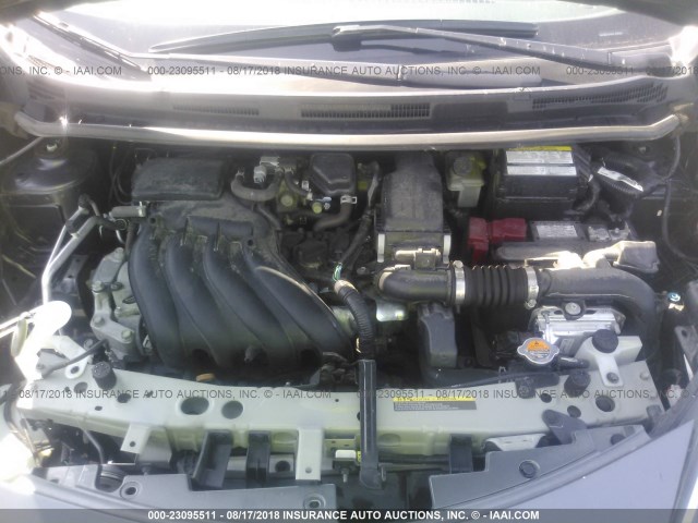 3N1CE2CPXHL358646 - 2017 NISSAN VERSA NOTE S/S PLUS/SV/SL/SR GRAY photo 10