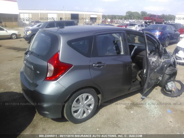 3N1CE2CPXHL358646 - 2017 NISSAN VERSA NOTE S/S PLUS/SV/SL/SR GRAY photo 4
