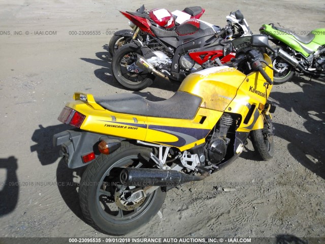 JKAEXMF193A101670 - 2003 KAWASAKI EX250 F YELLOW photo 4