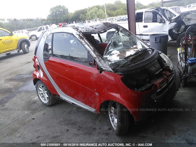 WMEEJ31X98K148651 - 2008 SMART FORTWO PURE/PASSION RED photo 1