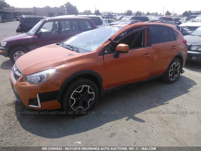 JF2GPAVC1E8245953 - 2014 SUBARU XV CROSSTREK 2.0 PREMIUM ORANGE photo 2