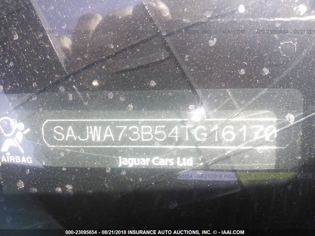 SAJWA73B54TG16170 - 2004 JAGUAR XJR S BLUE photo 9