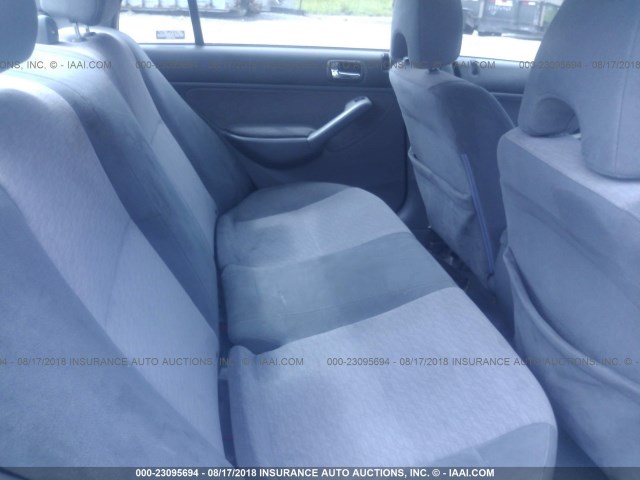 JHMES95604S005399 - 2004 HONDA CIVIC HYBRID BLUE photo 8