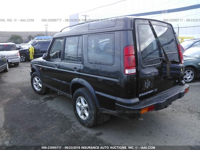 SALTL12412A750104 - 2002 LAND ROVER DISCOVERY II SD BLACK photo 3