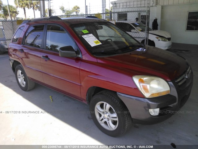 KNDJF723267233574 - 2006 KIA NEW SPORTAGE  RED photo 1