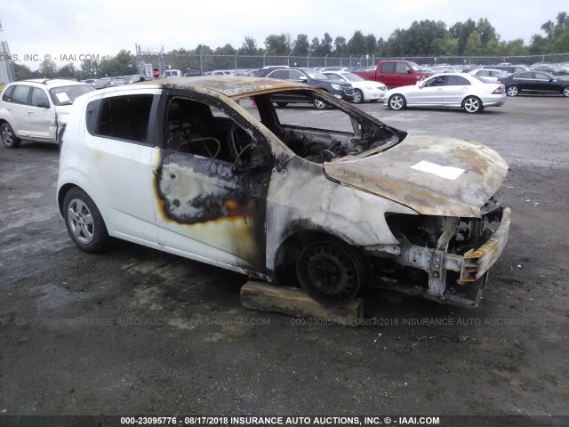 1G1JA6SG7E4212238 - 2014 CHEVROLET SONIC LS WHITE photo 1