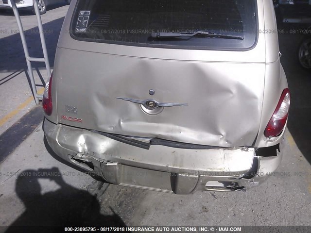 3A4FY58B26T326734 - 2006 CHRYSLER PT CRUISER TOURING TAN photo 6