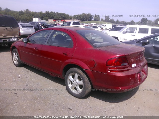 1B3EL46X86N106122 - 2006 DODGE STRATUS SXT RED photo 3