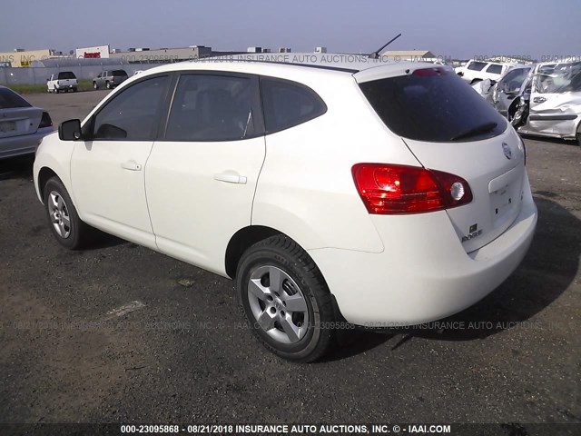 JN8AS58V18W131009 - 2008 NISSAN ROGUE S/SL WHITE photo 3