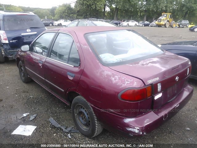 1N4AB41D4VC765814 - 1997 NISSAN SENTRA XE/GXE/GLE/BASE MAROON photo 3