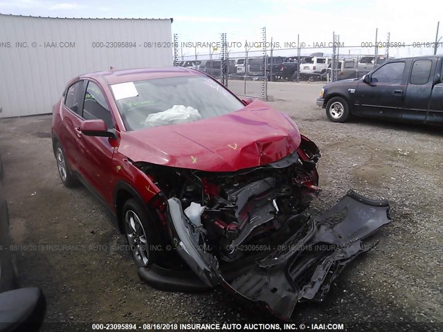 3CZRU5H33HG701396 - 2017 HONDA HR-V LX RED photo 1