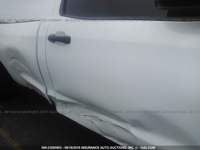 5TFPY5F15GX513170 - 2016 TOYOTA TUNDRA SR WHITE photo 6