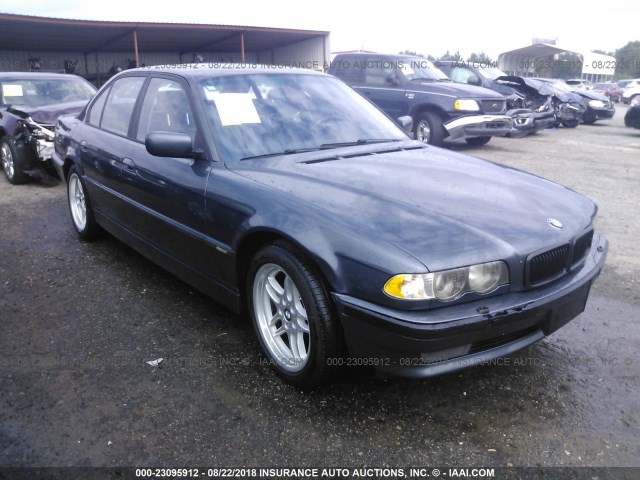 WBAGG83401DN85855 - 2001 BMW 740 I AUTOMATIC BLUE photo 1