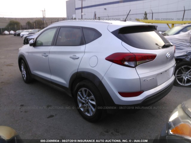 KM8J3CA49GU126547 - 2016 HYUNDAI TUCSON LIMITED/SPORT AND ECO/SE SILVER photo 3