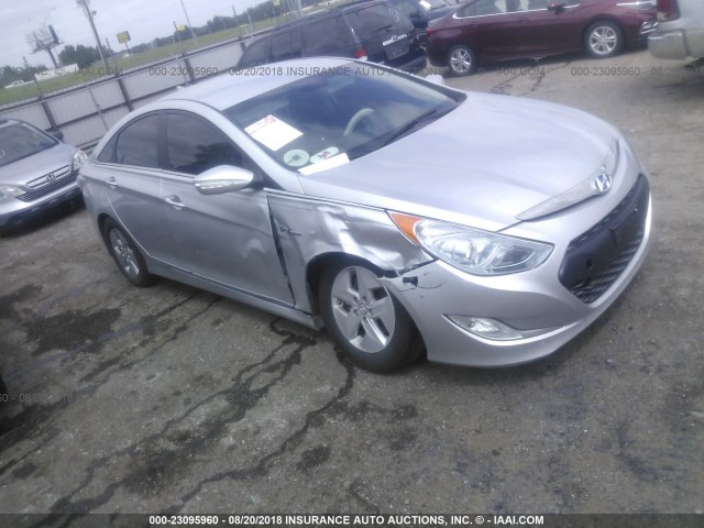 KMHEC4A47BA005310 - 2011 HYUNDAI SONATA HYBRID SILVER photo 1