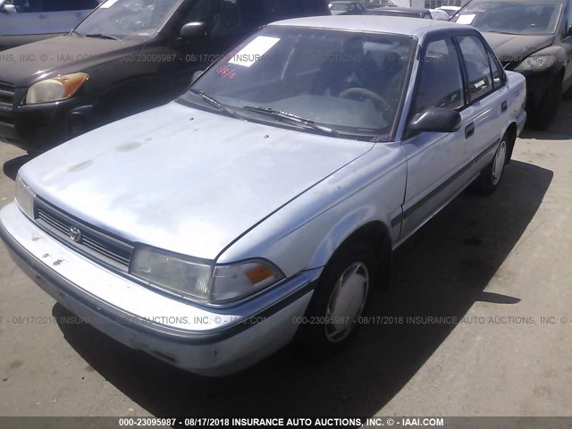 1NXAE94A0NZ316829 - 1992 TOYOTA COROLLA DLX BLUE photo 2