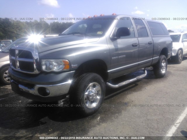 3D7KS28D45G804414 - 2005 DODGE RAM 2500 ST/SLT GRAY photo 2