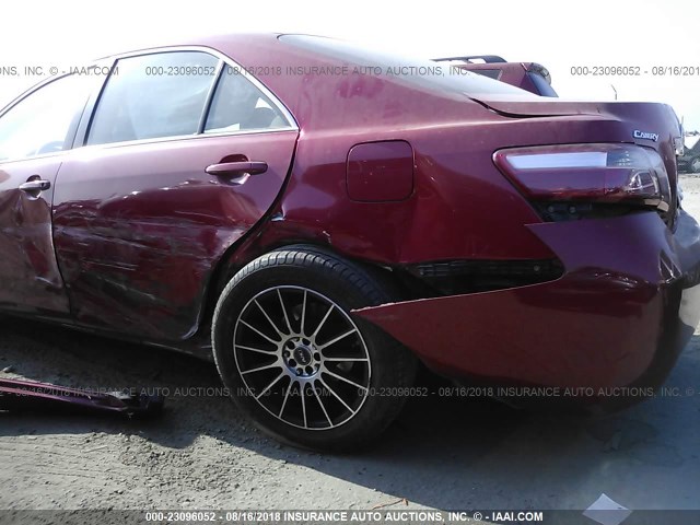 4T1BE46KX7U105458 - 2007 TOYOTA CAMRY NEW GENERAT CE/LE/XLE/SE RED photo 6