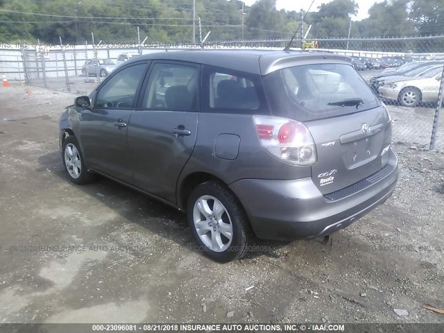 2T1LR30E85C550091 - 2005 TOYOTA COROLLA MATRIX XR GRAY photo 3