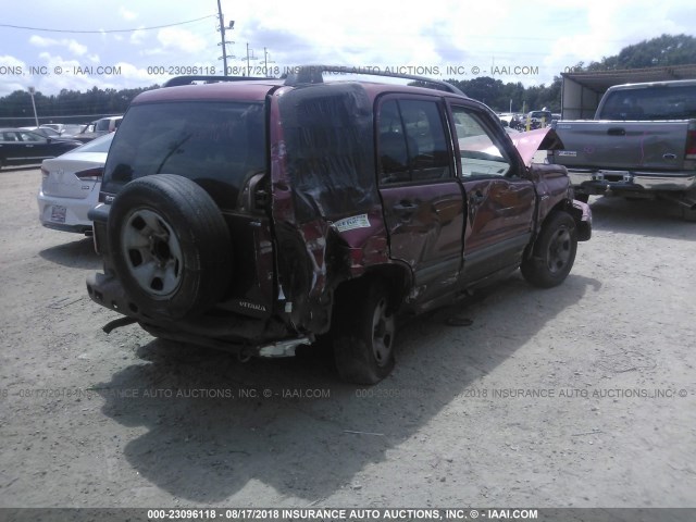 2S3TD52V516109393 - 2001 SUZUKI VITARA JX/JLX RED photo 4