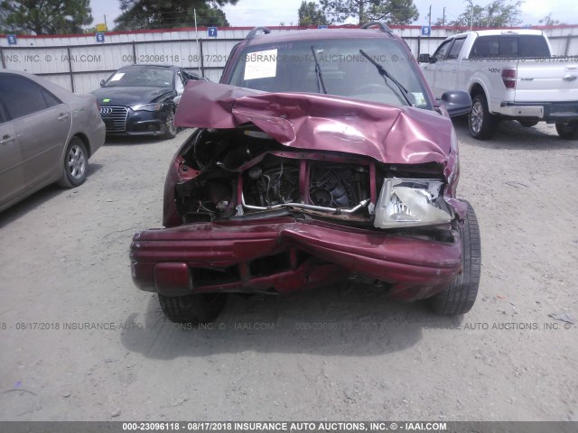 2S3TD52V516109393 - 2001 SUZUKI VITARA JX/JLX RED photo 6